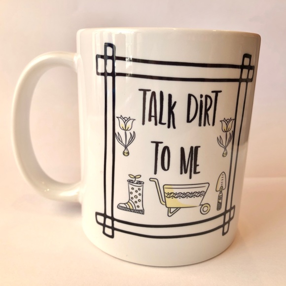 BARN OWL DESIGNS Talk Dirt To Me Funny Garden Mug for Gardeners Coffee Tea NWT! - Picture 3 of 10